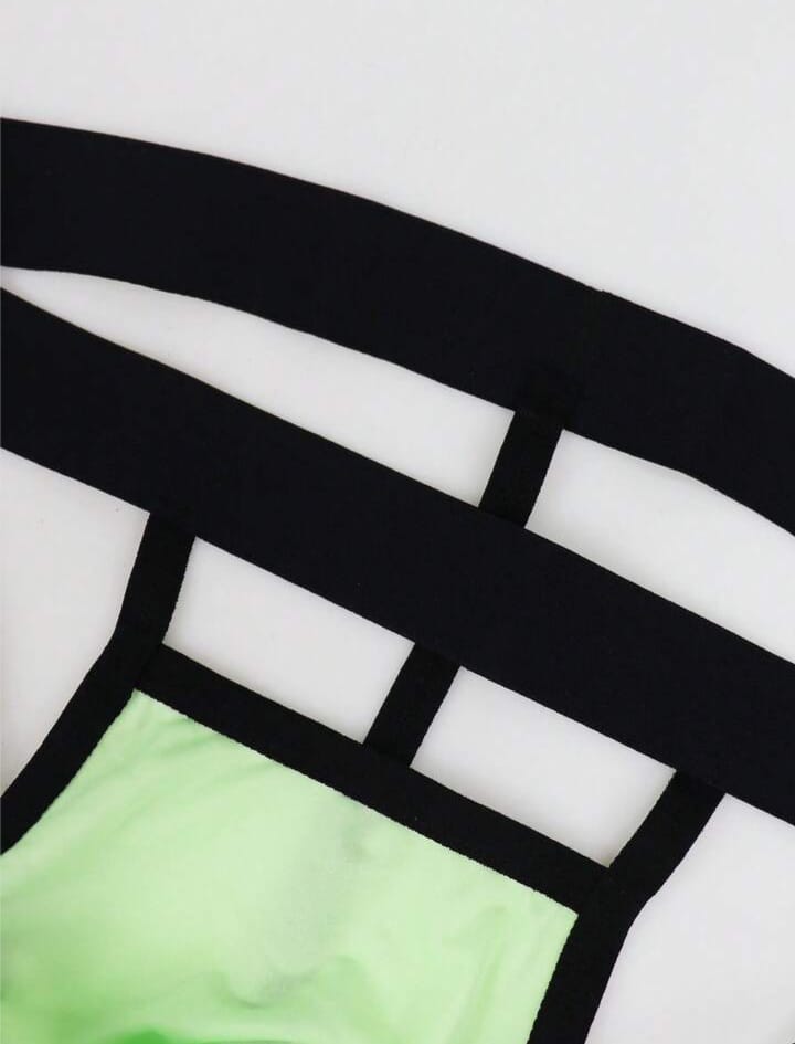 Men's Fashionable Fresh Light Green Breathable Briefs For Men